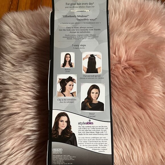 BNWT Hairdo 16" Black Plum Ombre One piece hair extension - Picture 2 of 8